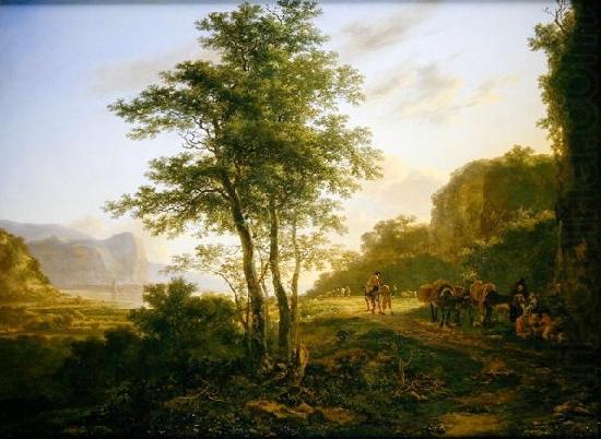 Jan Both Italianate Landscape with travellers china oil painting image